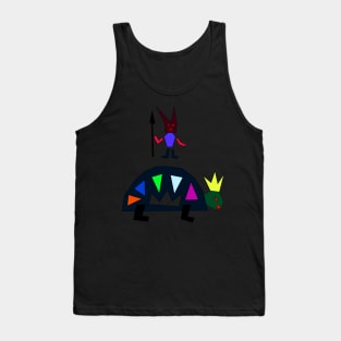 TURTLE LAZY KIING DEVIL Tank Top